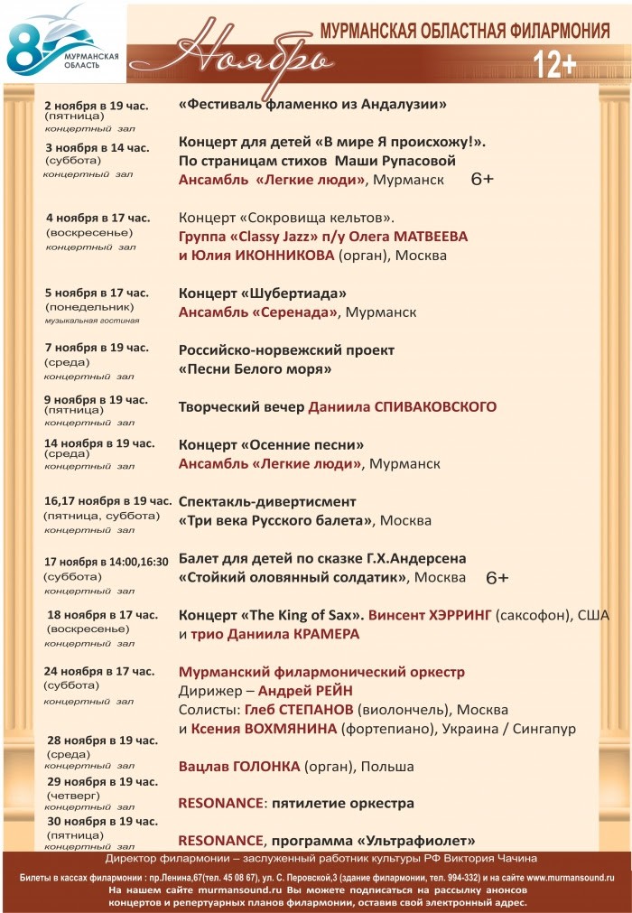 Филармония афиша ноябрь 2023. Филармония Мурманск афиша. Филармония Мурманск афиша январь 2020. Филармония Мурманск афиша сентябрь. Афиша филармонии в Мурманске на ноябрь.